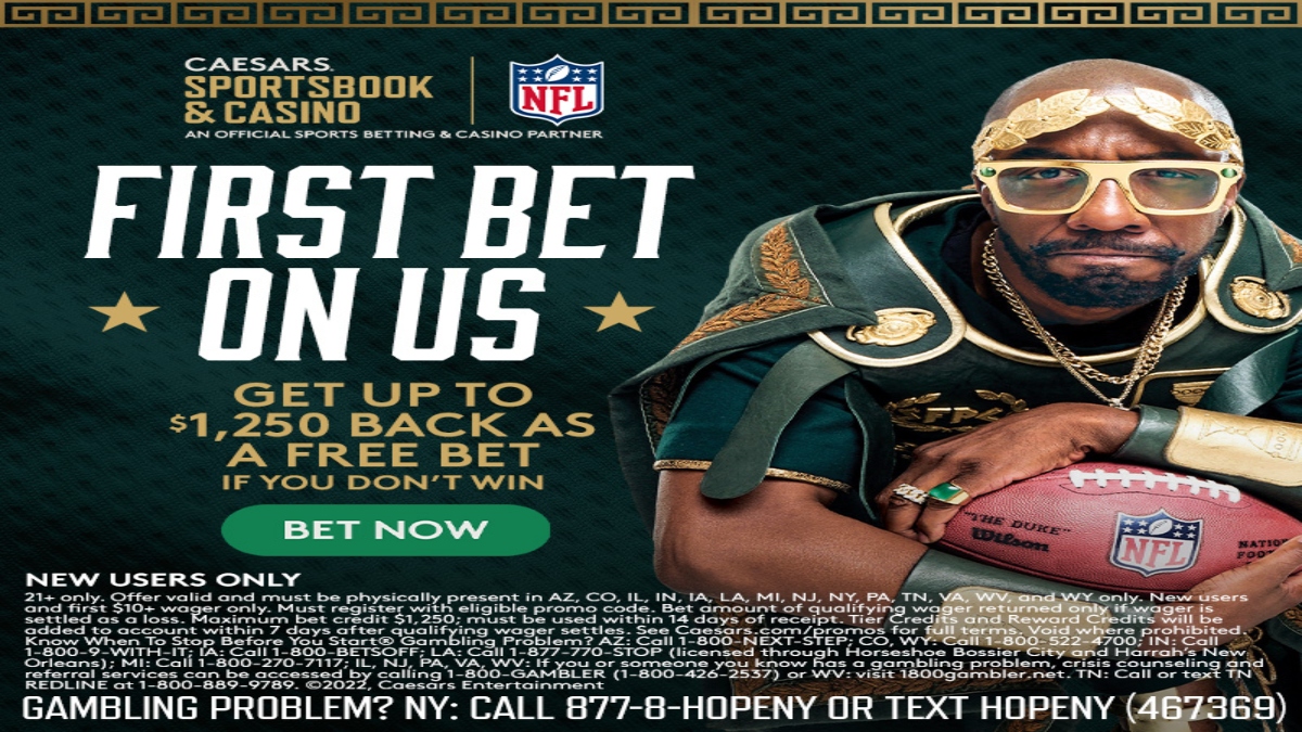 Caesars Sportsbook Promo Code PA: Get $1250 Free on the NFL