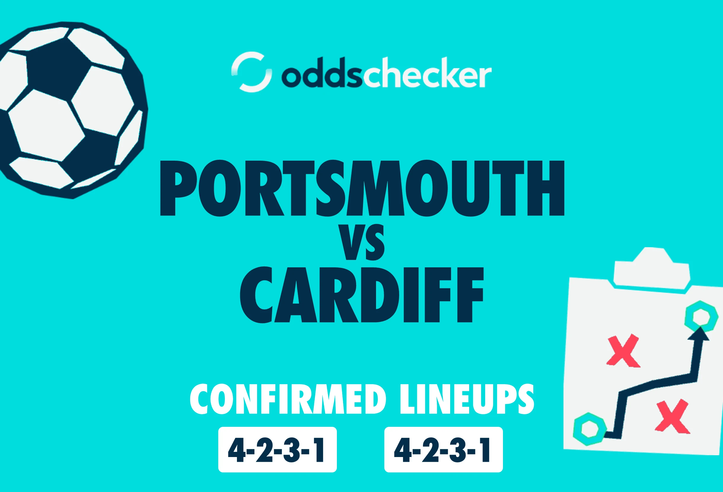 Portsmouth vs Cardiff Confirmed Lineups