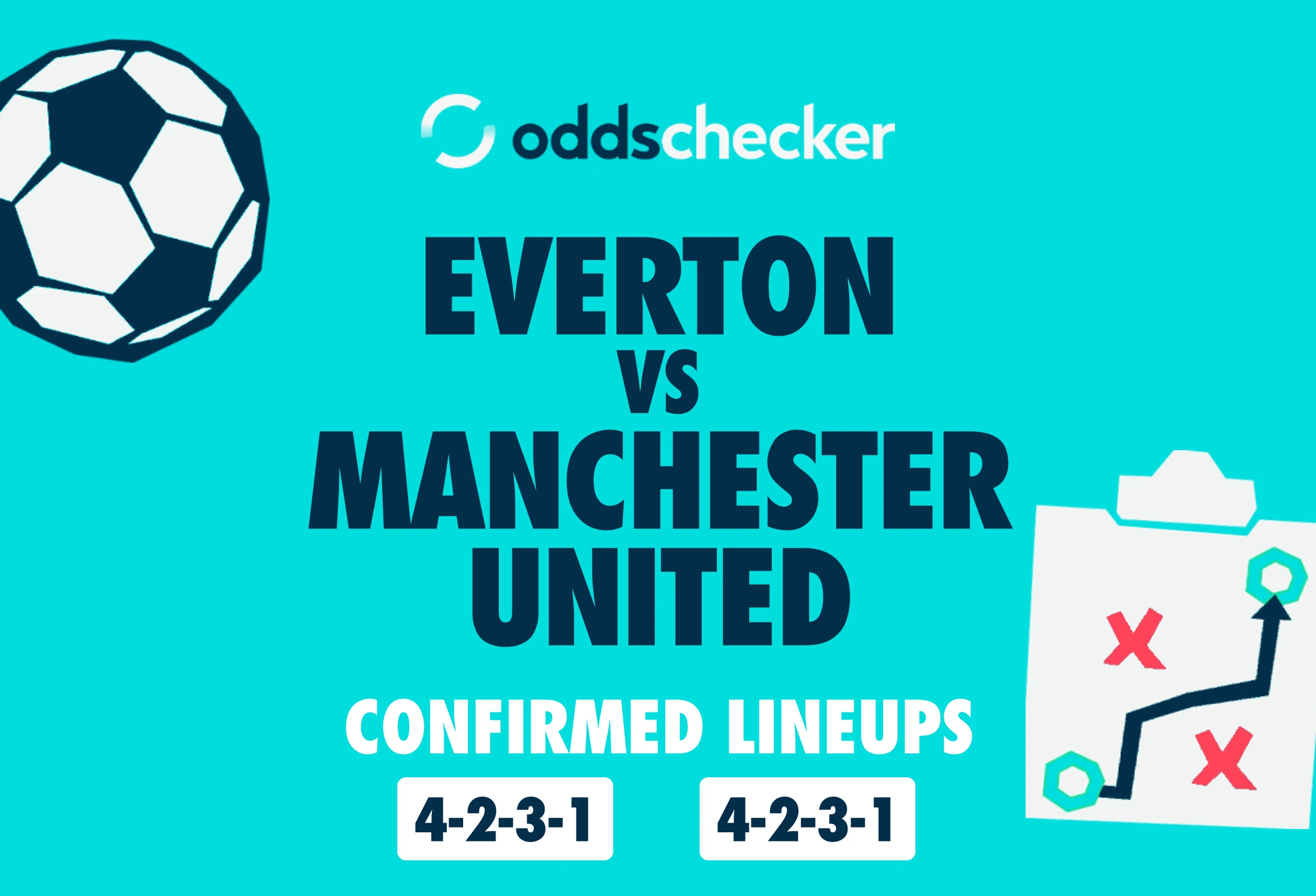 Everton vs Manchester United Confirmed Lineups
