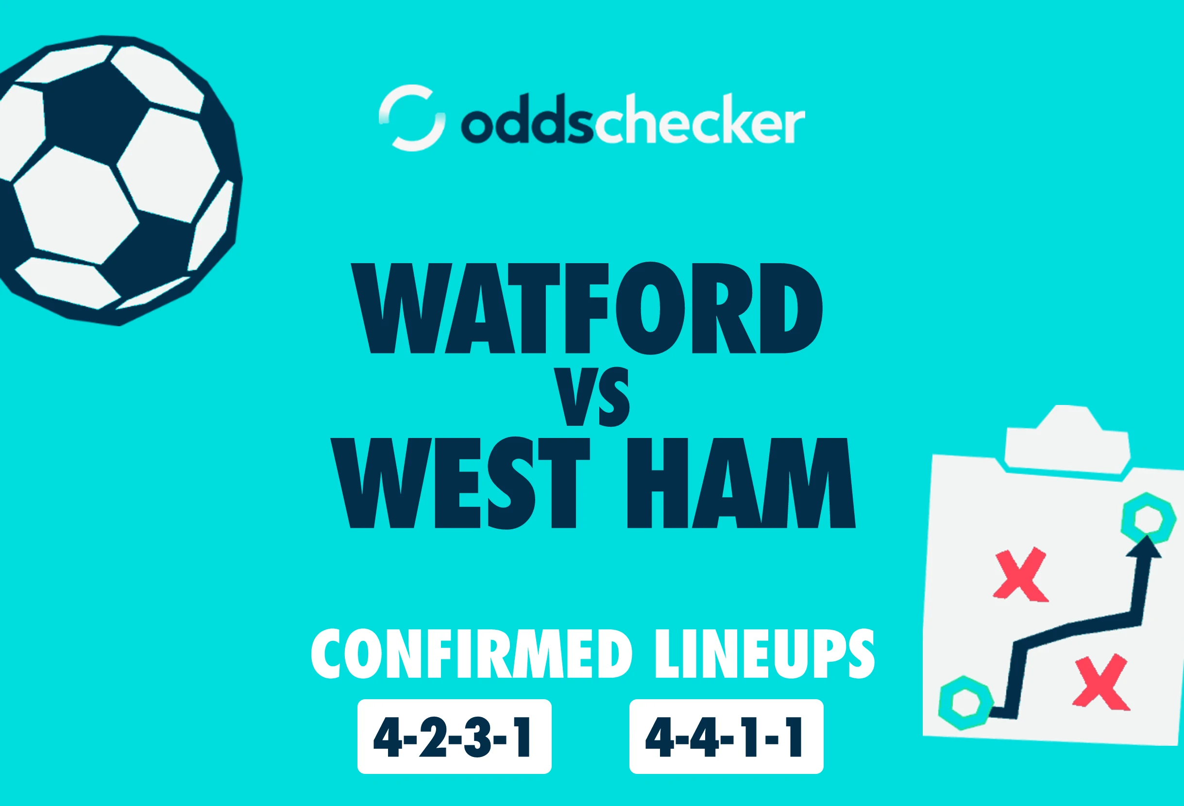 Watford vs West Ham Confirmed Lineups