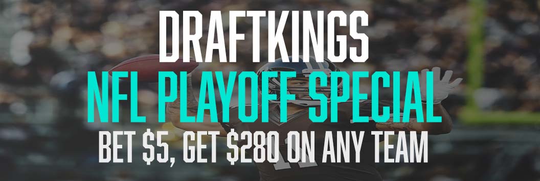 DraftKings Sportsbook Promo: 56-1 Odds on NFL Playoffs and Super