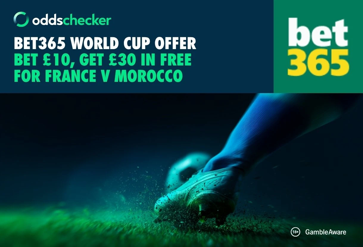 Bet £10, Get £30 for France v Morocco with bet365's World Cup Offer