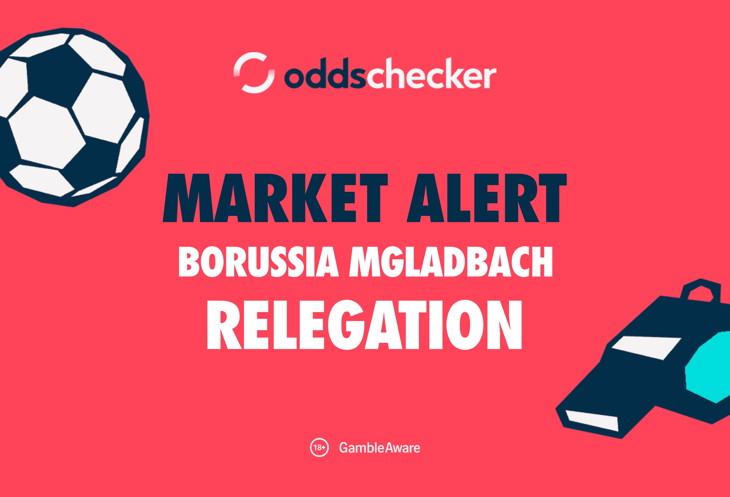 Borussia Mgladbach To Be Relegated From The German Bundesliga Odds Now 13/8