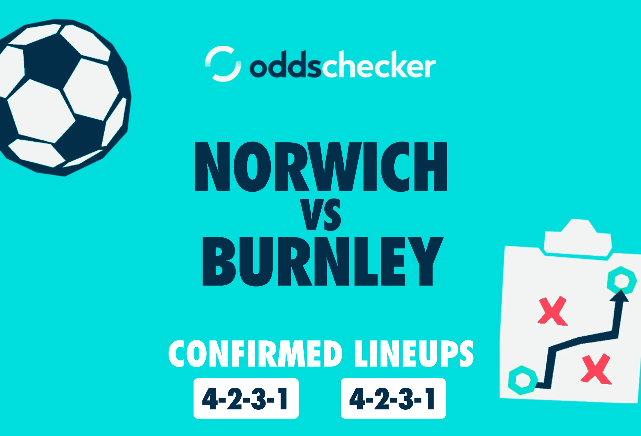 Norwich vs Burnley Confirmed Lineups