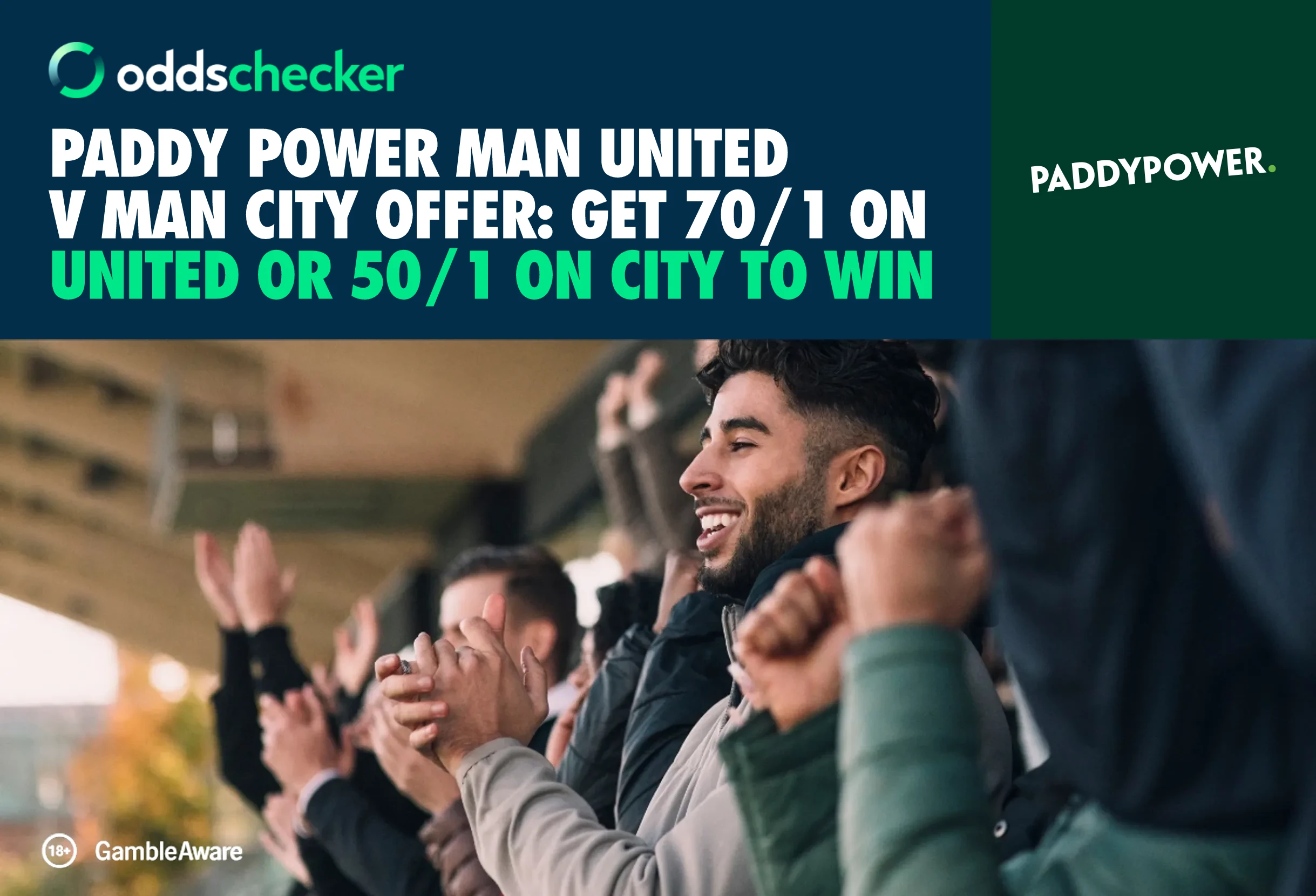Man United v Man City Offer: Get 70/1 on United or 50/1 on City to Win with Paddy Power