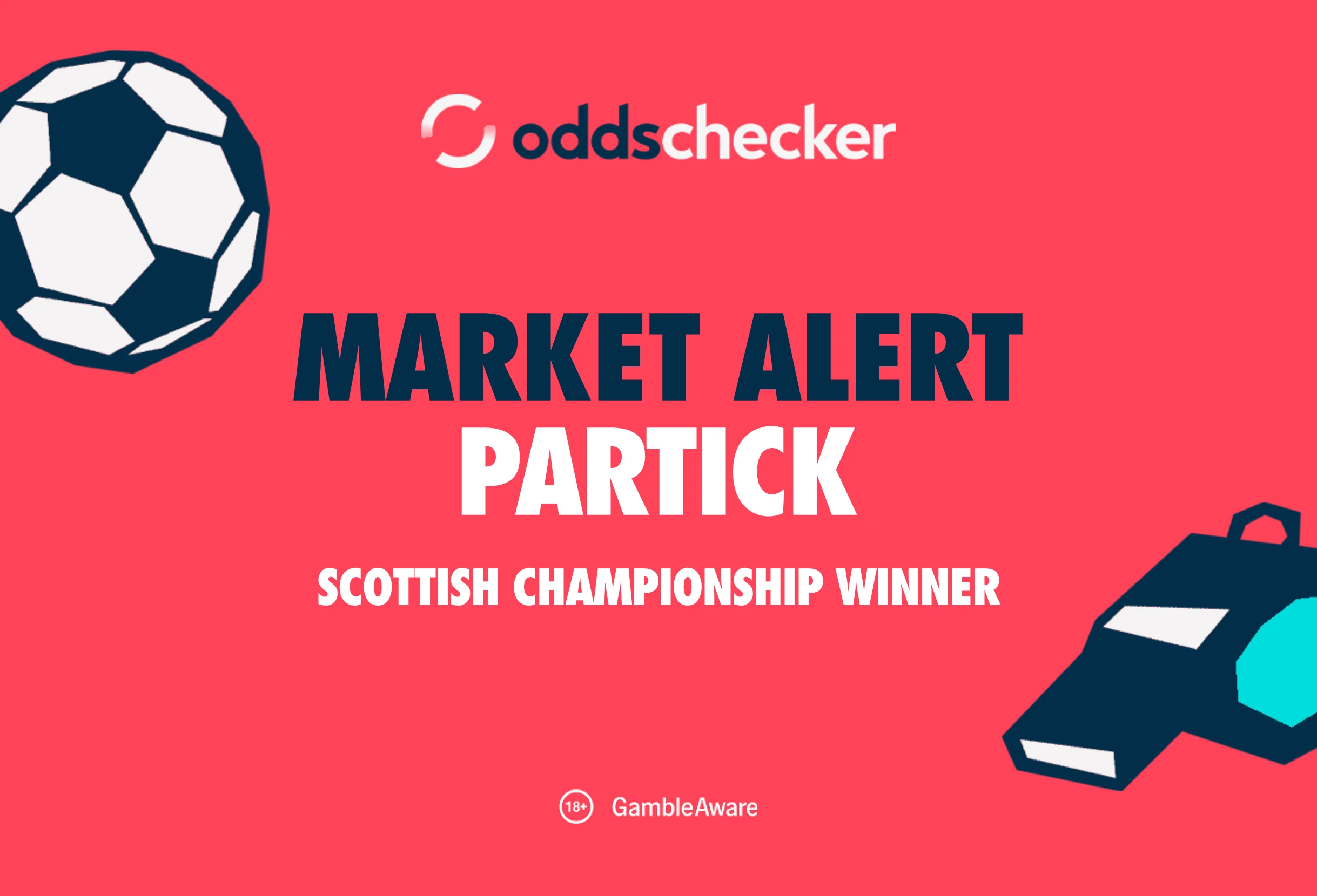 Partick To Win The Scottish Championship Odds Now 1/1