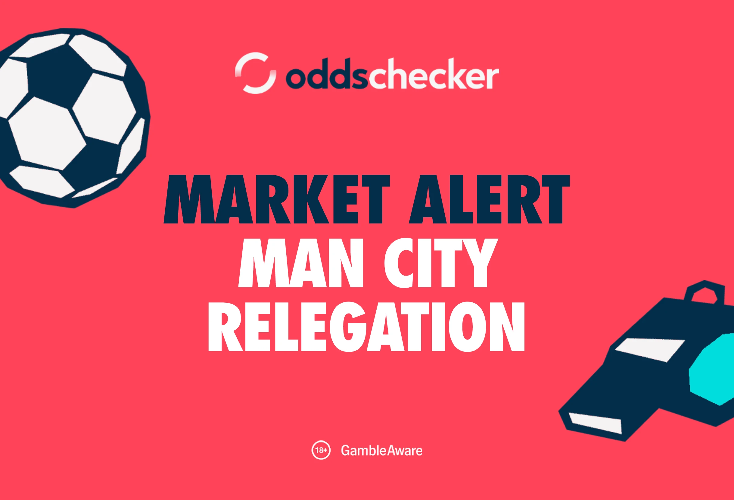 Man City To Be Relegated From The Premier League Odds Now 3/1