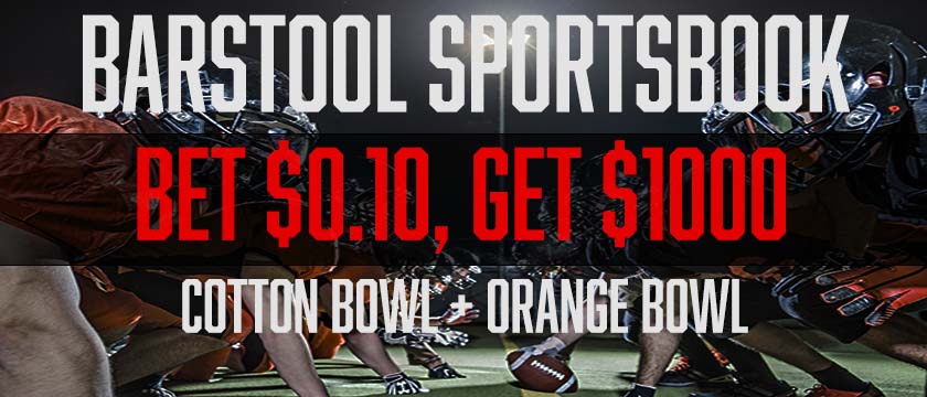 Barstool Sportsbook Promo Code: Bet $0.10, Get $1000 on College