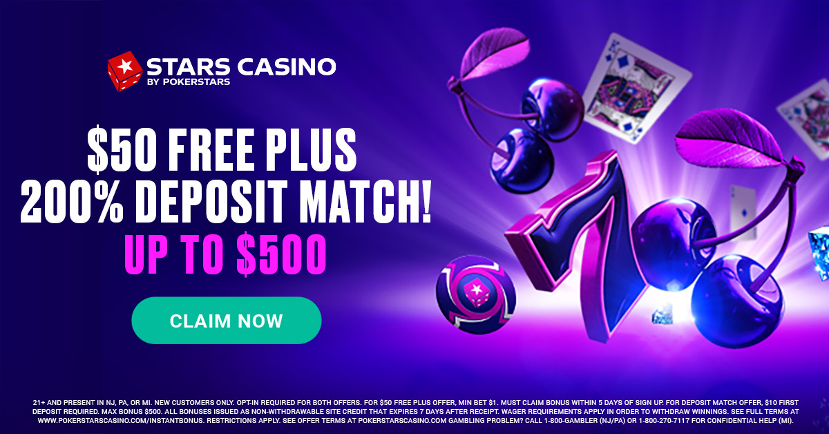 Stars Casino Bonus Code: $50 Free Play + 200% Deposit Boost | OddsChecker