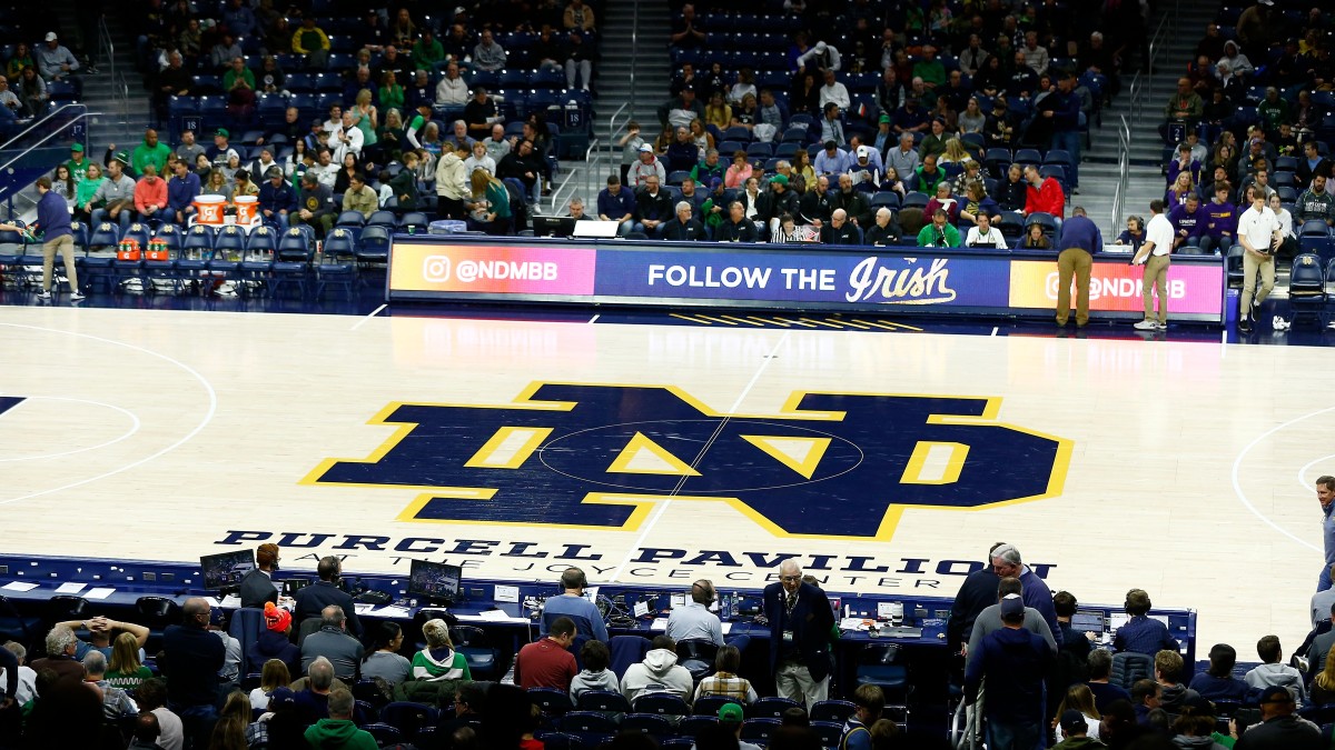 Notre Dame college basketball court