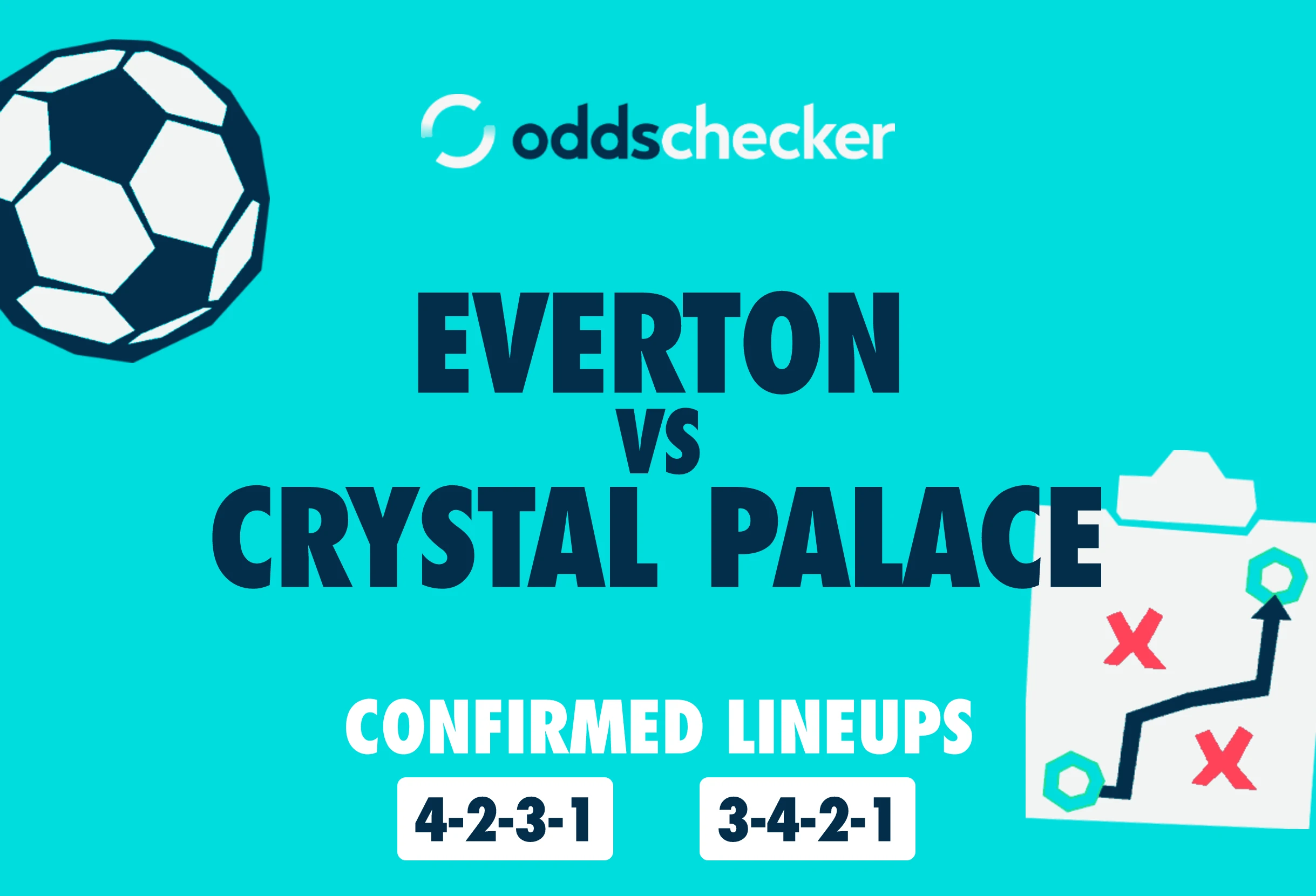 Everton vs Crystal Palace Confirmed Lineups