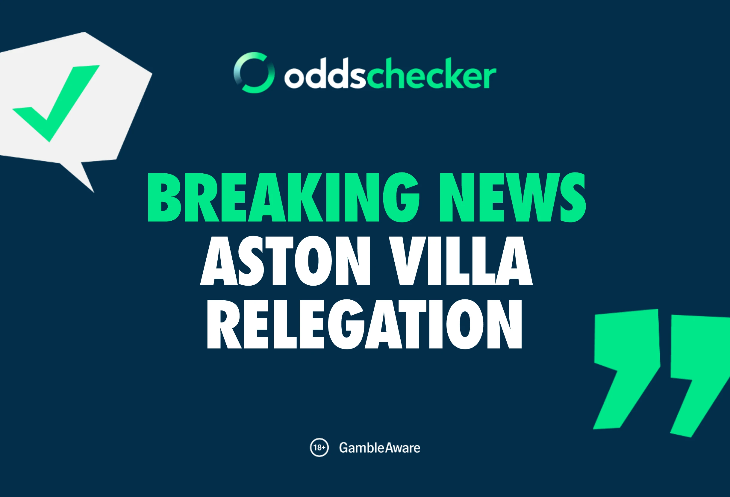Premier League Relegation: Aston Villa The Most-Backed Pick