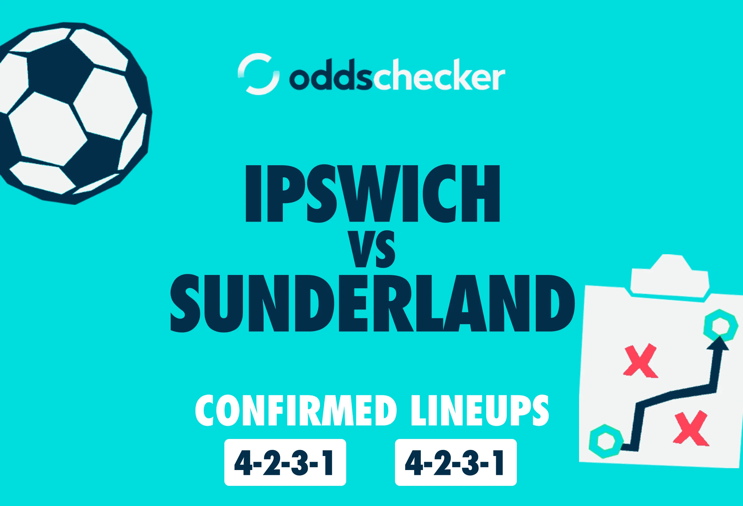 Ipswich vs Sunderland Confirmed Lineups
