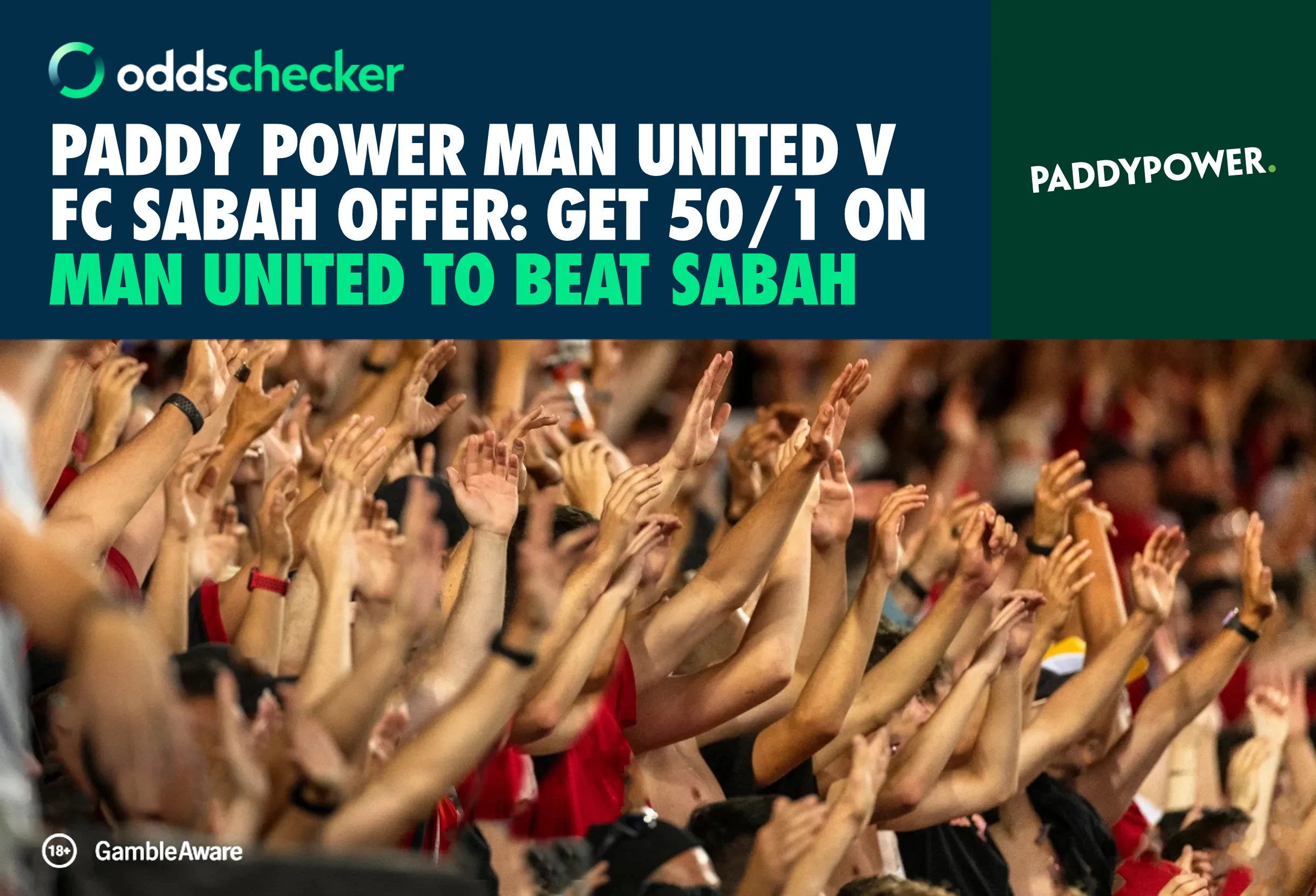 Paddy Power Sign Up Offer: Get 50/1 on Man United to Beat Sabah in the UCL