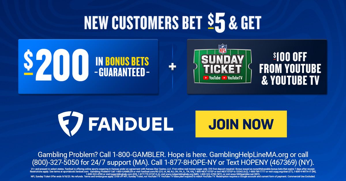 NFL Sunday Ticket Promo Code: Get $100 Off NFL Sunday Ticket With FanDuel  and   TV