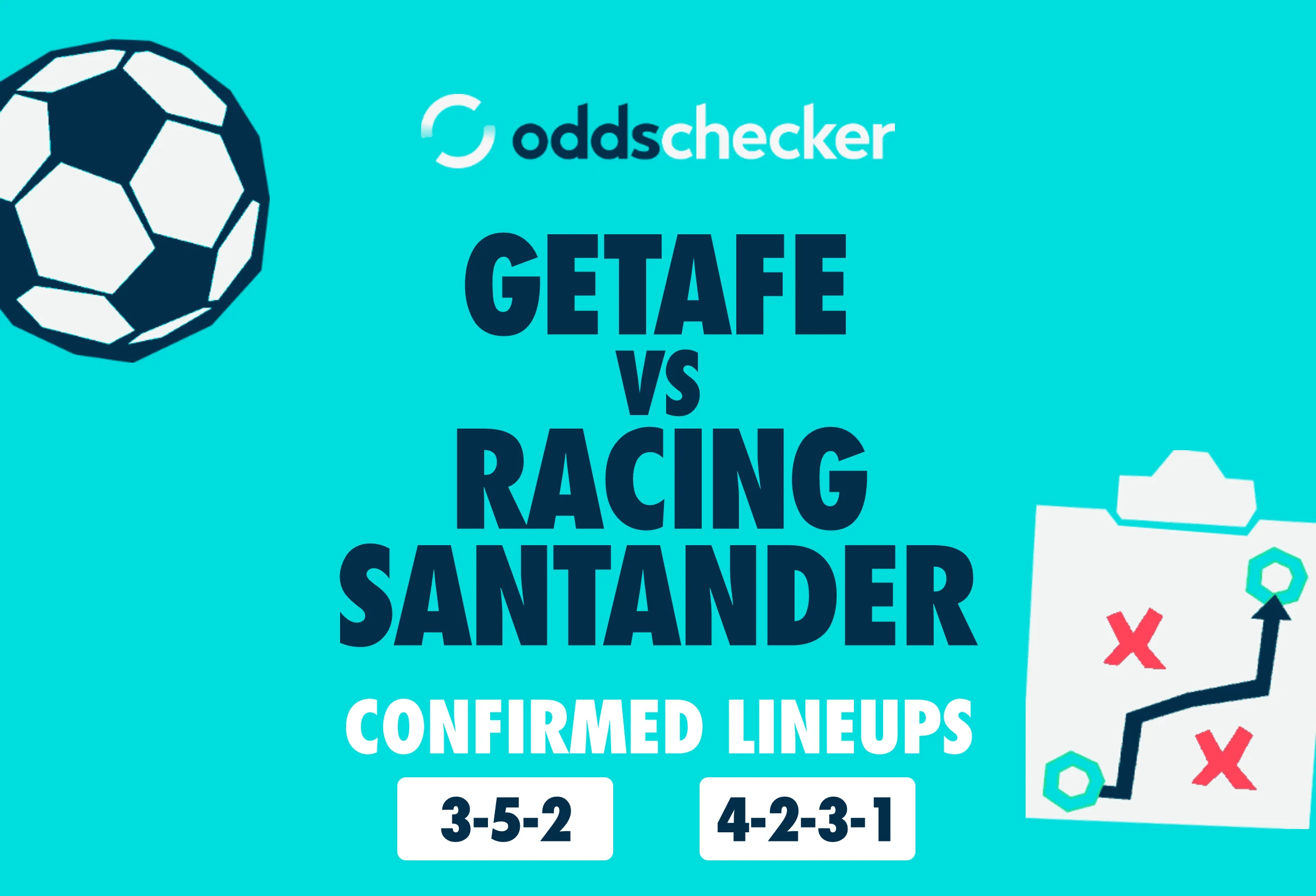 Getafe vs Racing Santander Confirmed Lineups
