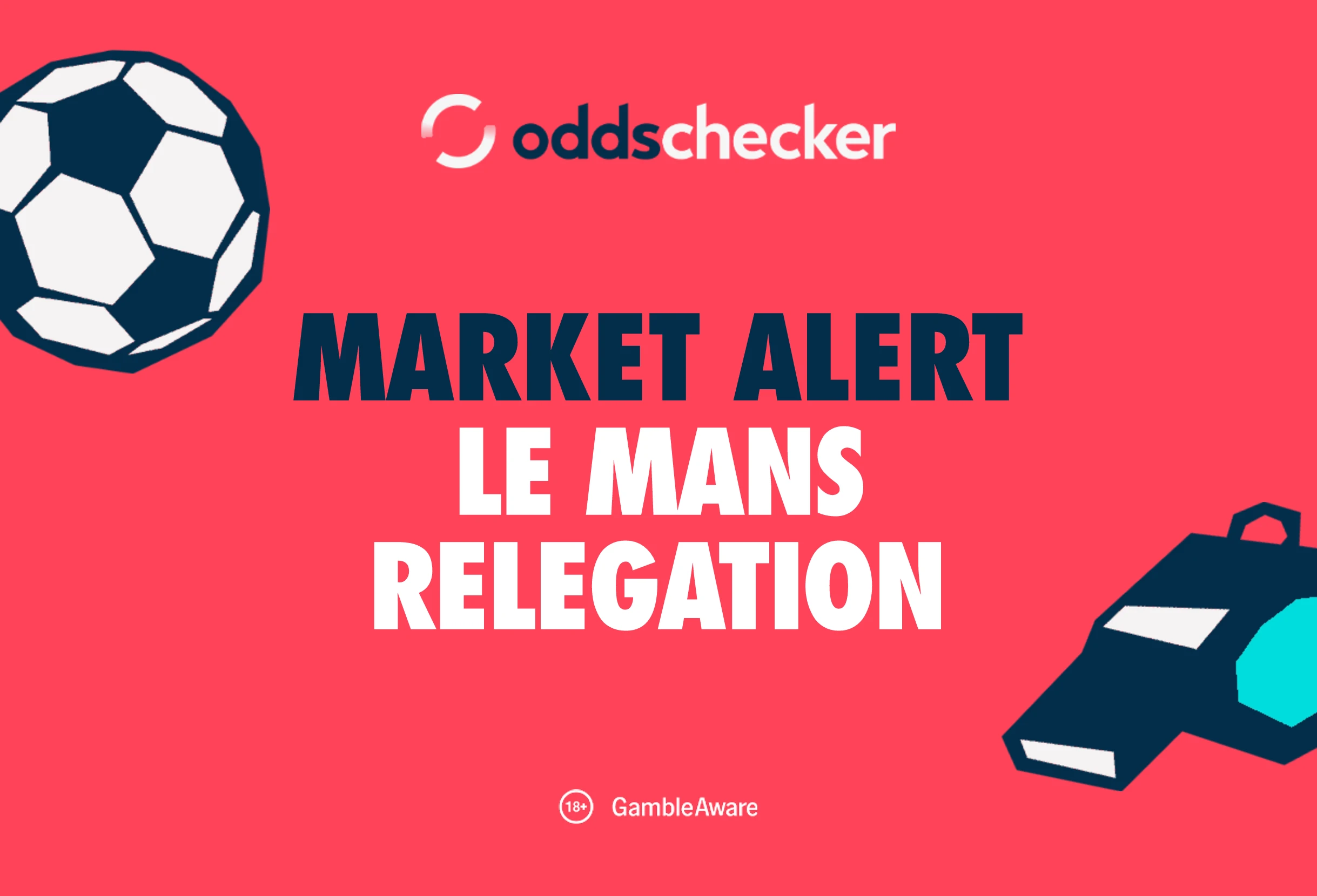 Le Mans To Be Relegated From The Ligue 1 Odds Now 21/20