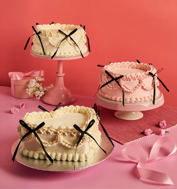 Bow cakes from Cake Box