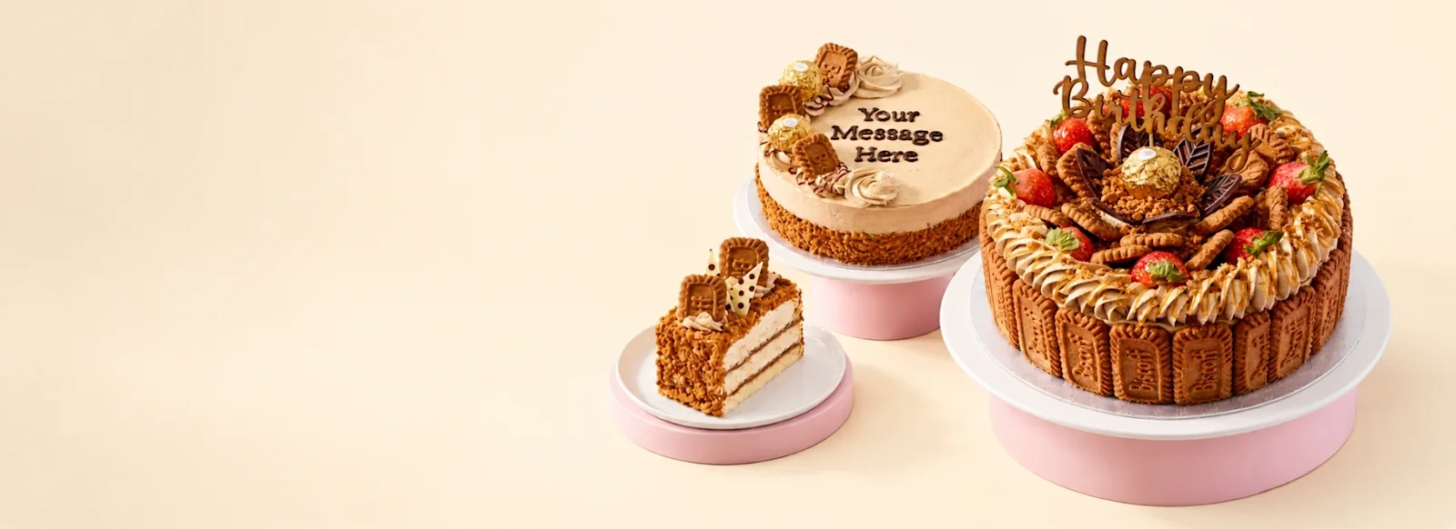 Speculoos cake range at Cake Box