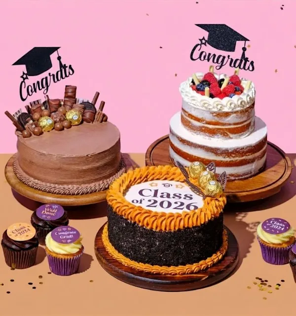 Graduation cake collection cake box