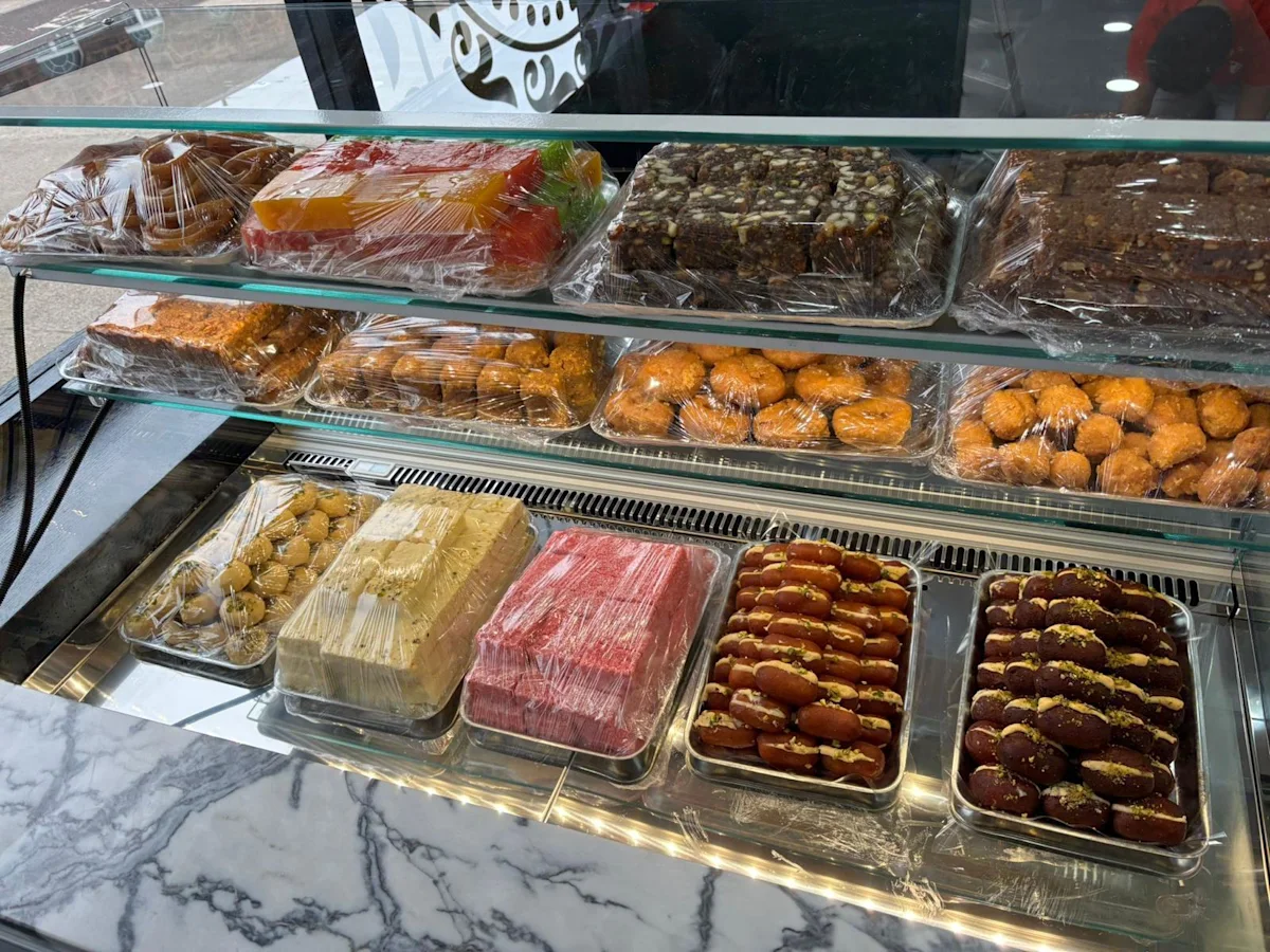 Ambala counter showcasing gift hampers and packaged sweets