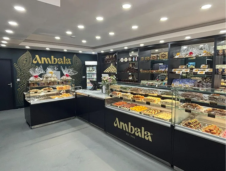 Inside a Cake Box store