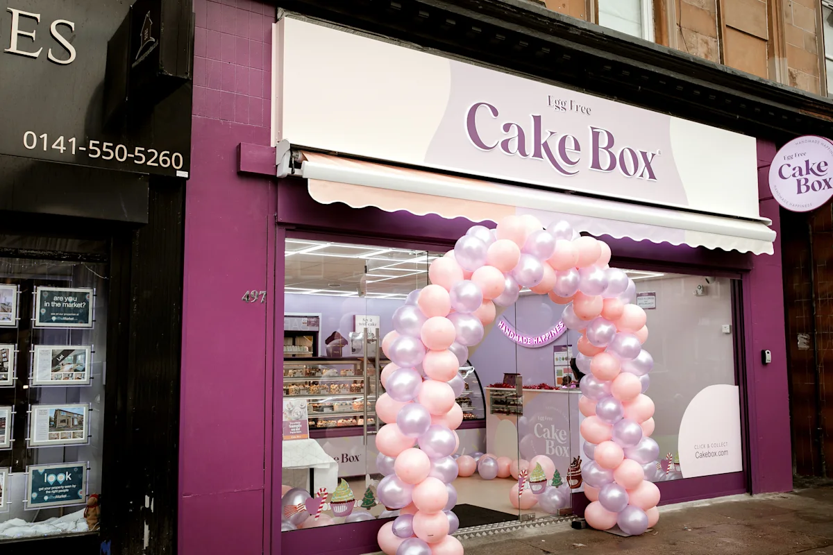 A Cake Box display counter