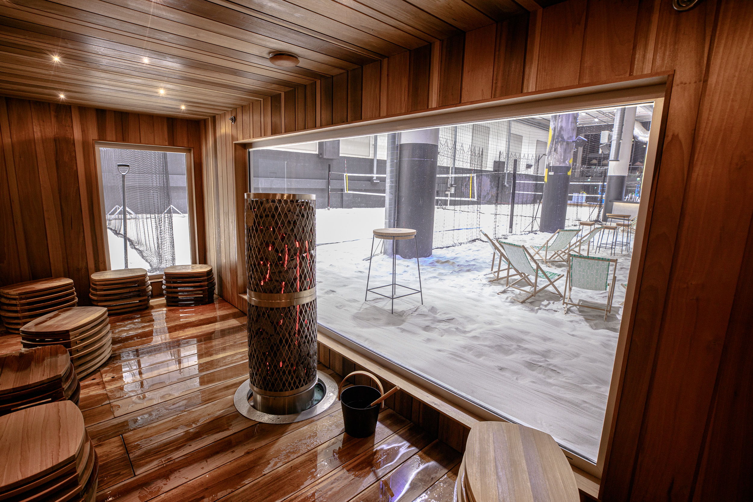 Tilaussauna näkymä