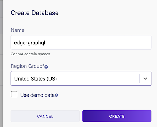 Create database