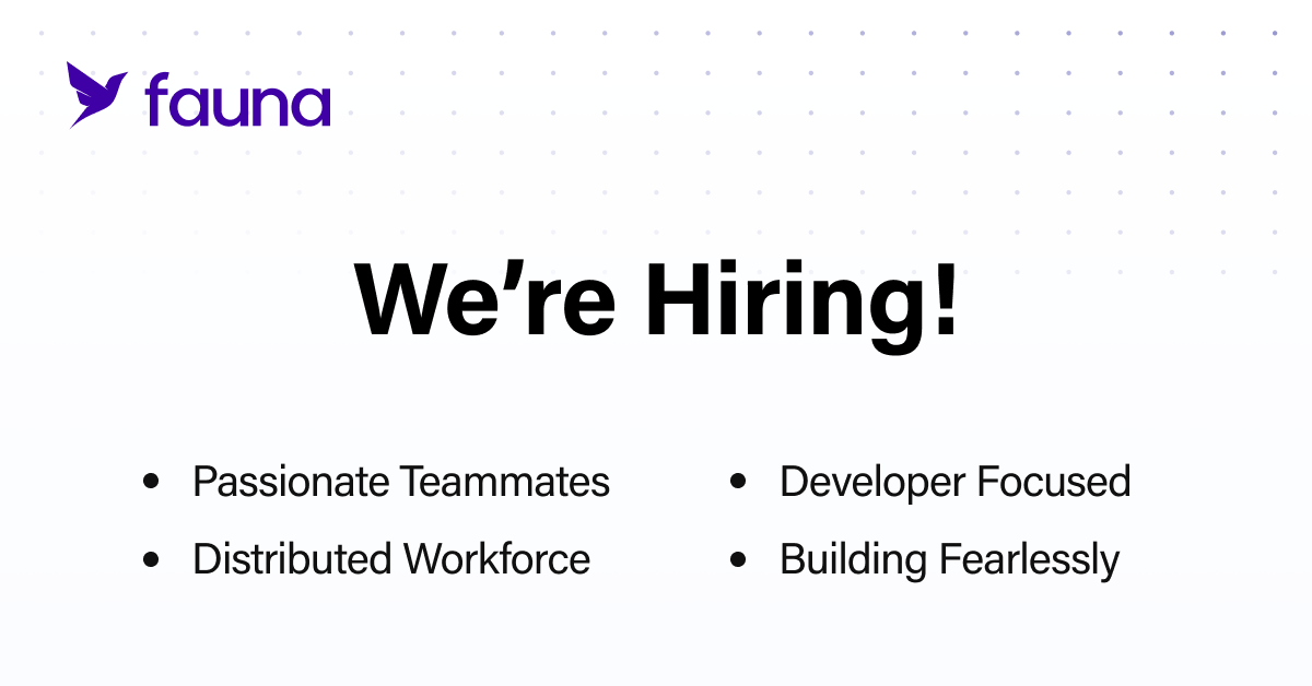 Careers - Join our Team | Fauna