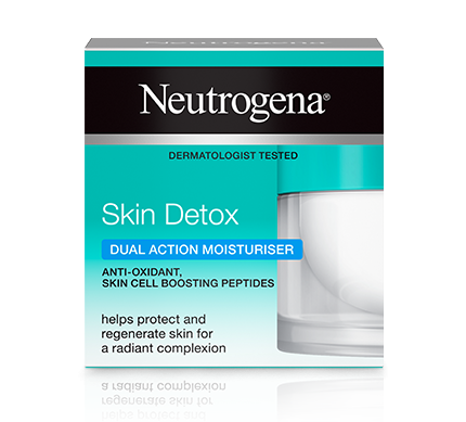 ניוטרוג'ינה®  Skin Detox  קרם לחות בעל הפעולה הכפולה לניקוי וטיהור עור הפנים 