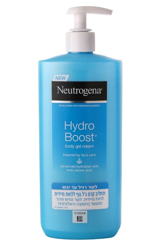 ניוטרוג'ינה® Hydro Boost תחליב קרם ג'ל גוף ללחות מיידית