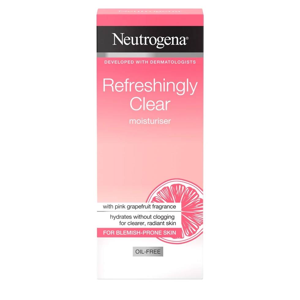 ניוטרוג'ינה® Refreshingly Clear  קרם לחות ללא שומן מרענן במיוחד בניחוח אשכולית ורודה