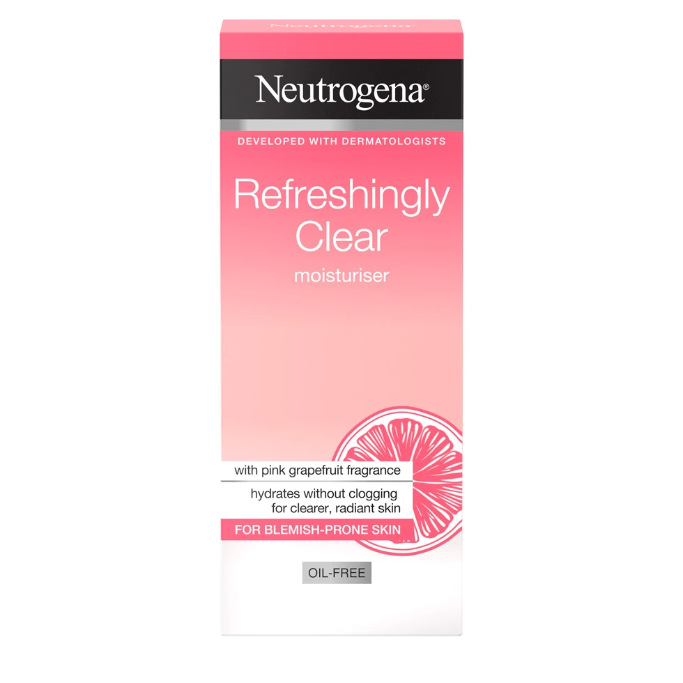 ניוטרוג'ינה® Refreshingly Clear  קרם לחות ללא שומן מרענן במיוחד בניחוח אשכולית ורודה