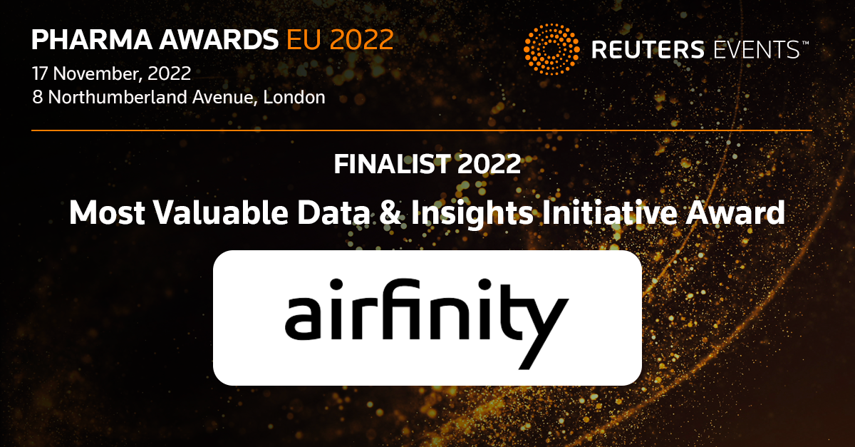 Airfinity shortlisted at the Reuters Pharma Awards 2022