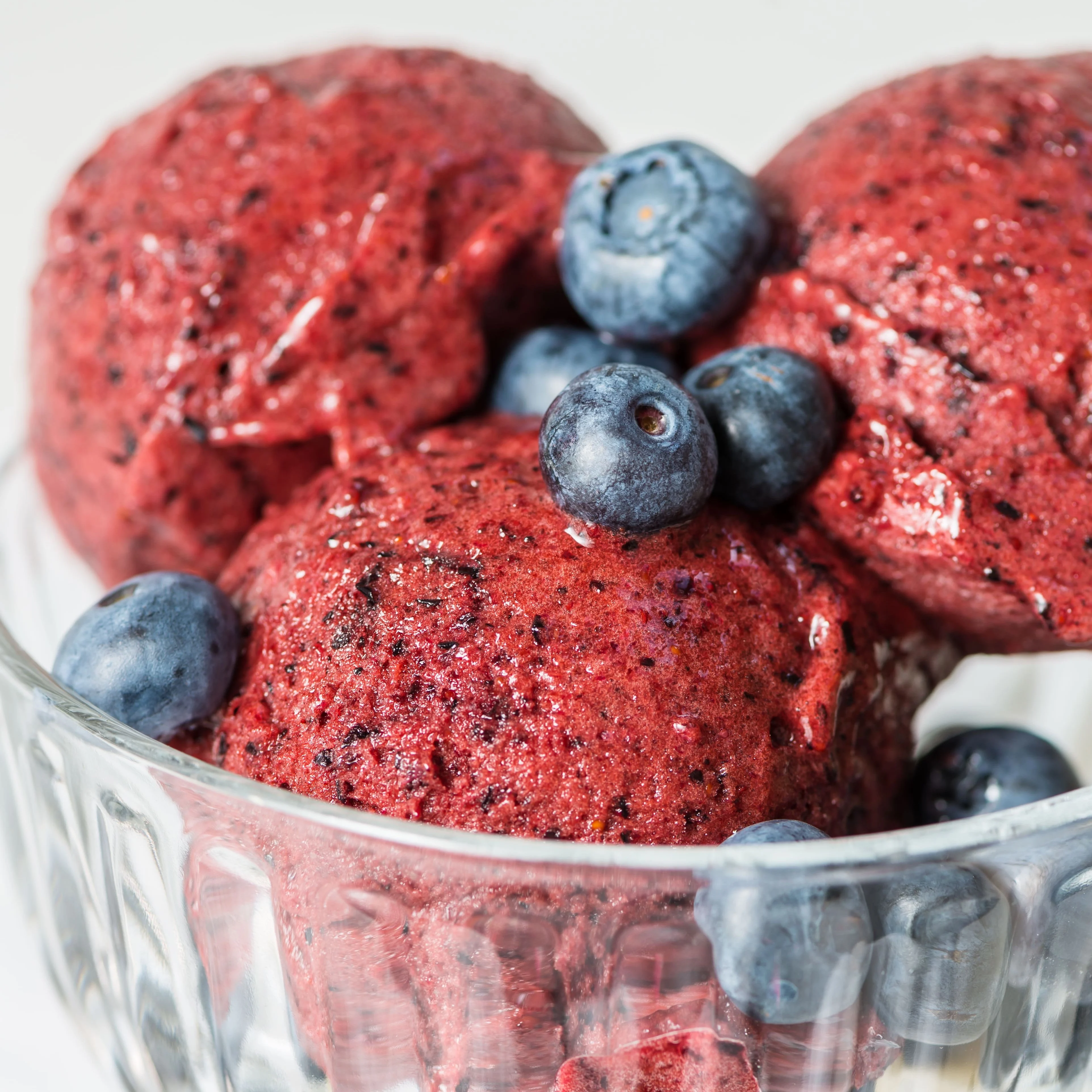 Sorbete de frutos rojos