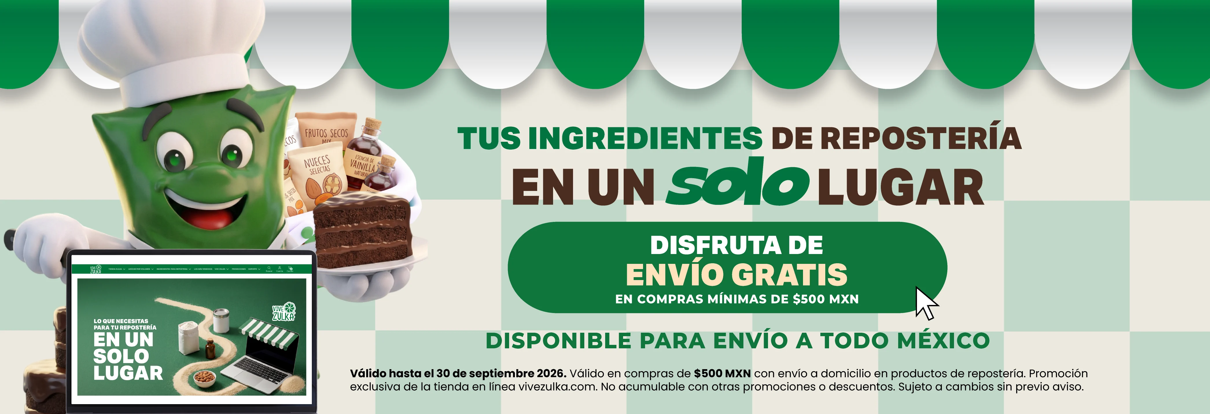 Banner home productos de repostería