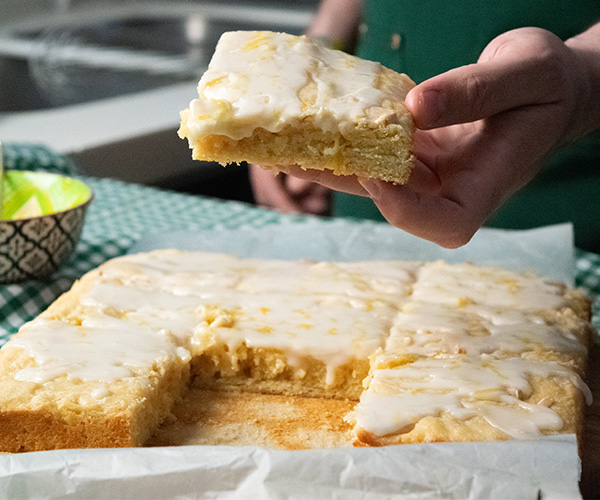 Blondies de limón