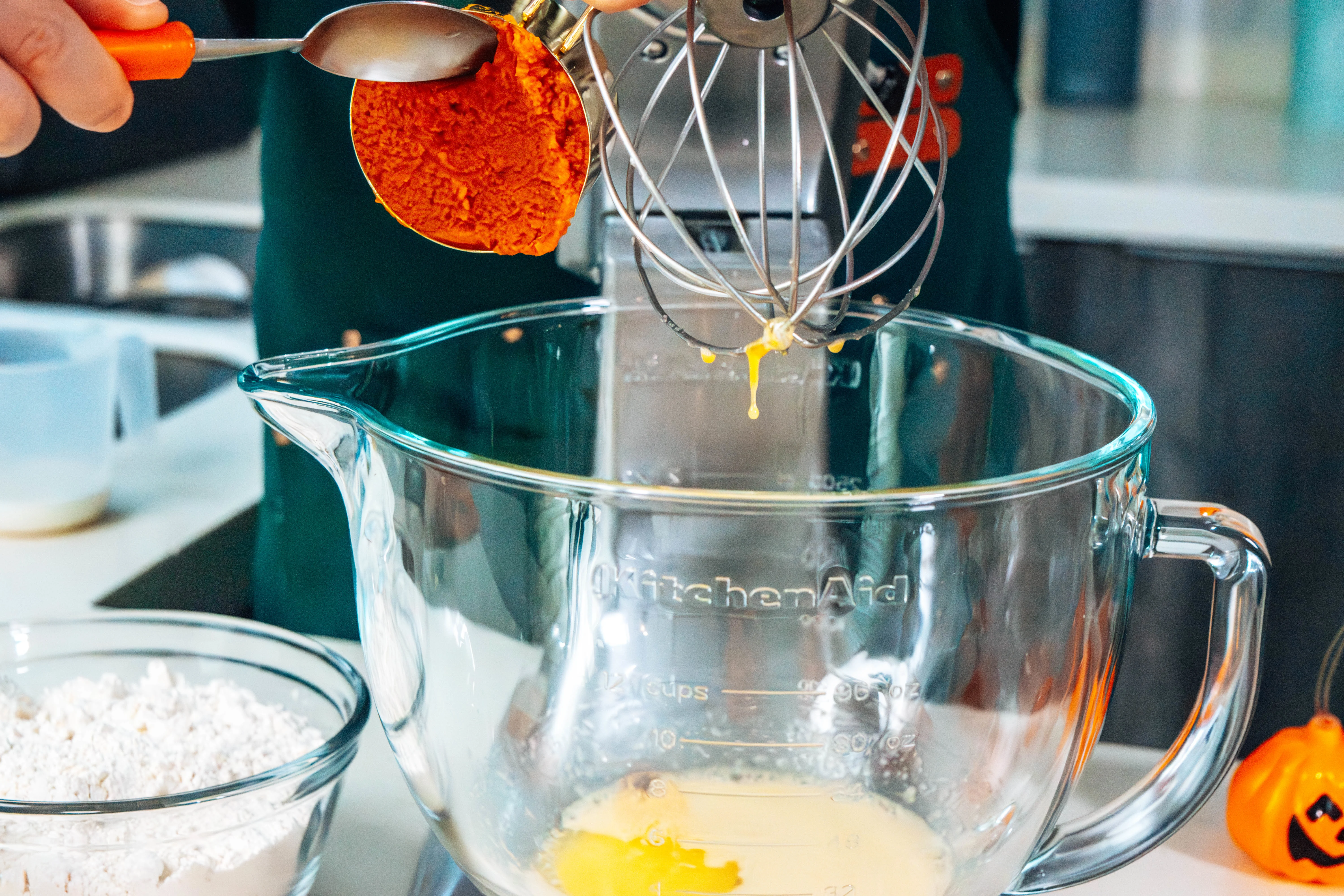 Roles de canela y calabaza proceso 1