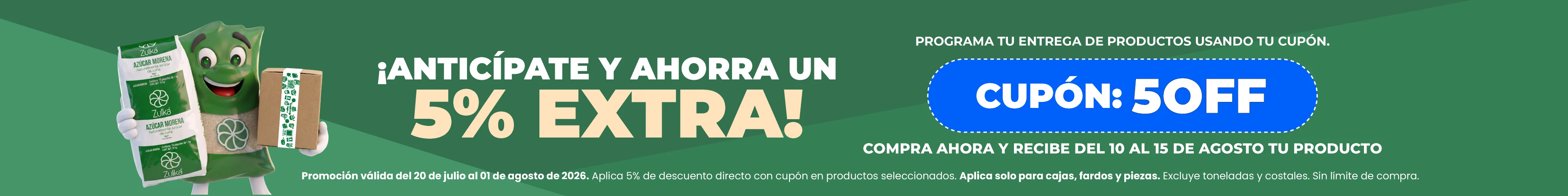 Banner colección 5% compra anticipada