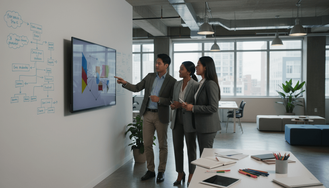 Weblish Team Collaborating on Brand Identity and Verification Strategy