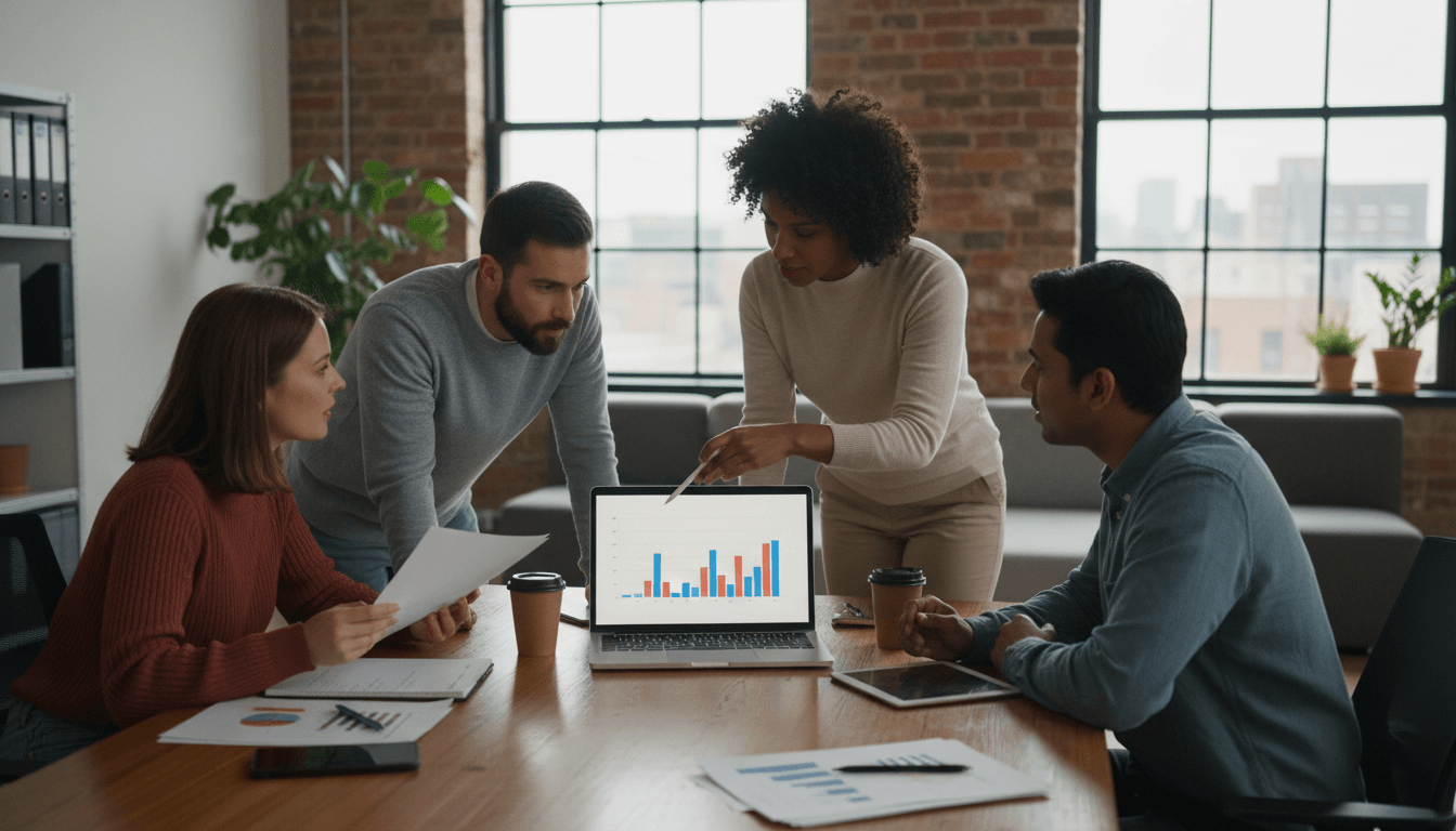 Weblish Startup Team Collaborating on SEO Growth Strategy