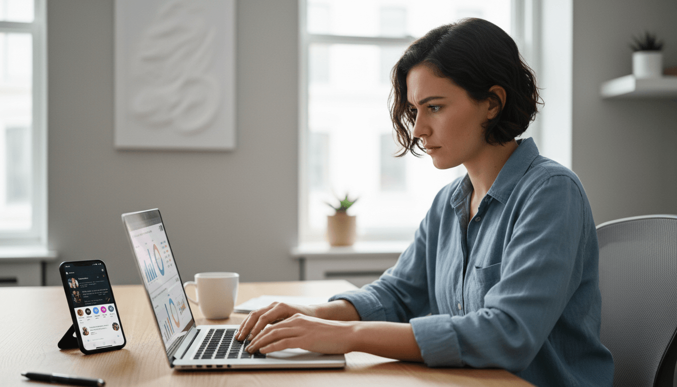 Weblish: A Social Media Manager Crafting Content: Daily Duties and Digital Workflow