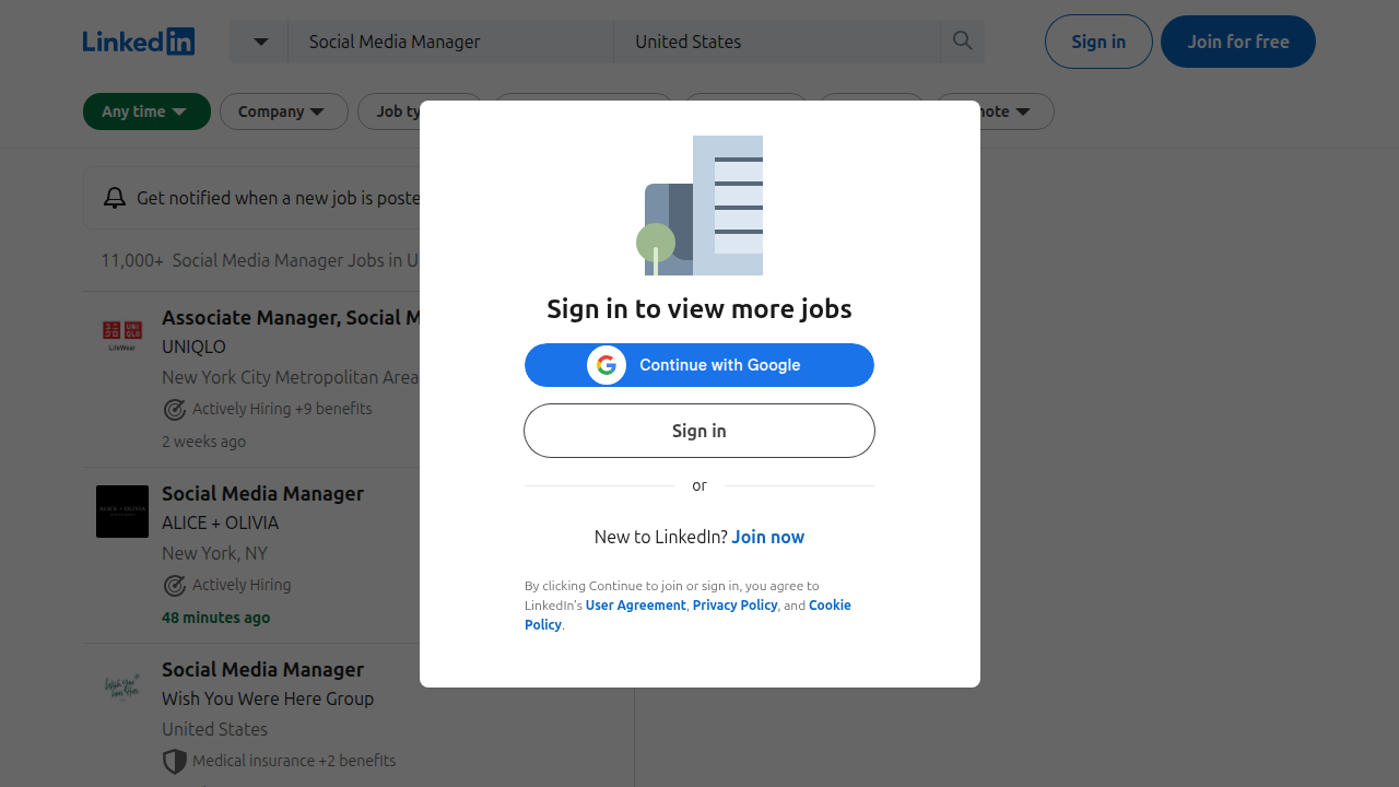 Weblish: Standout Social Media Manager Job Description Example on a Leading Job Board for Weblish Careers