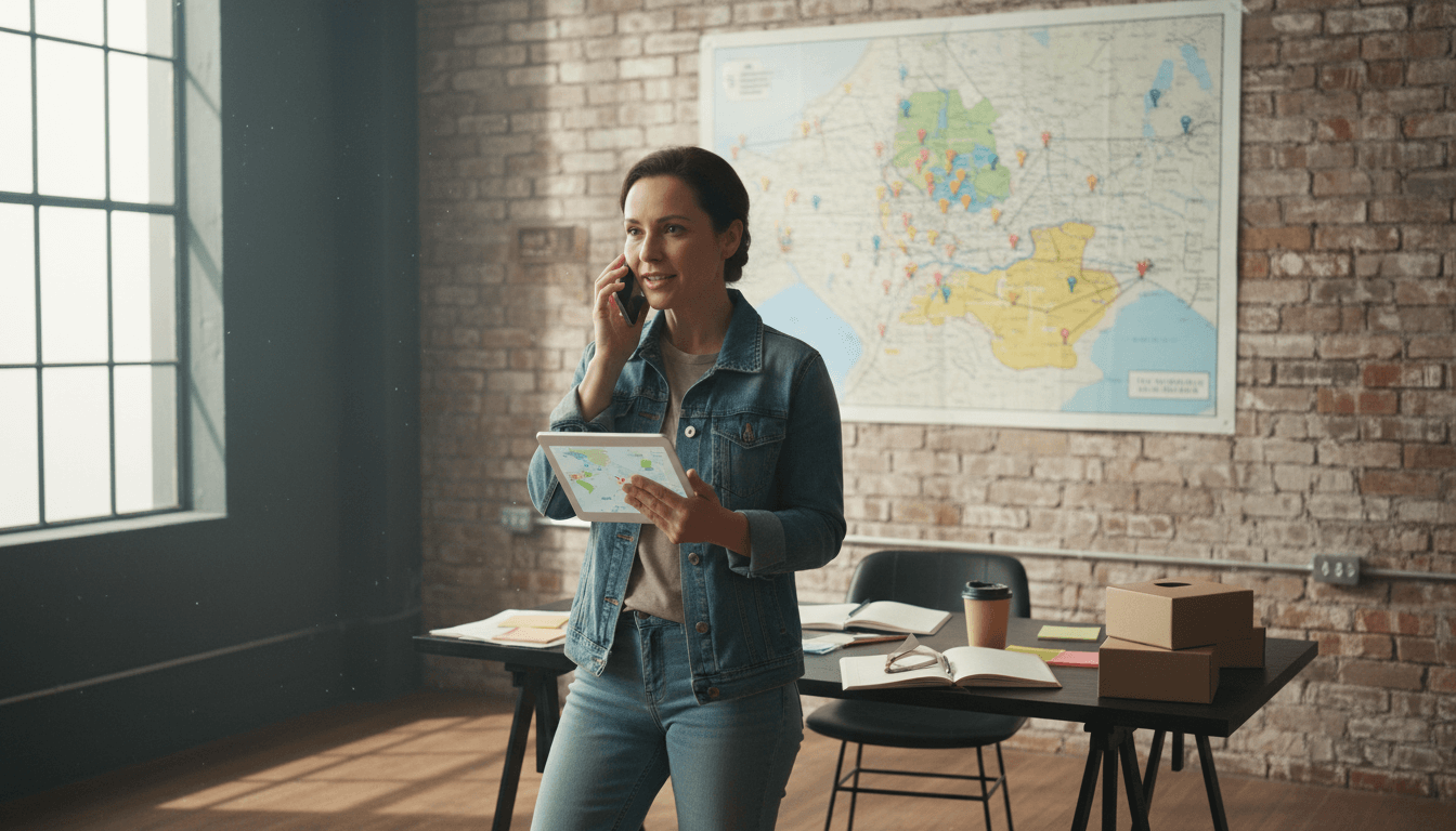 Weblish Connection: Local Business Owner Monitoring Their Service Area