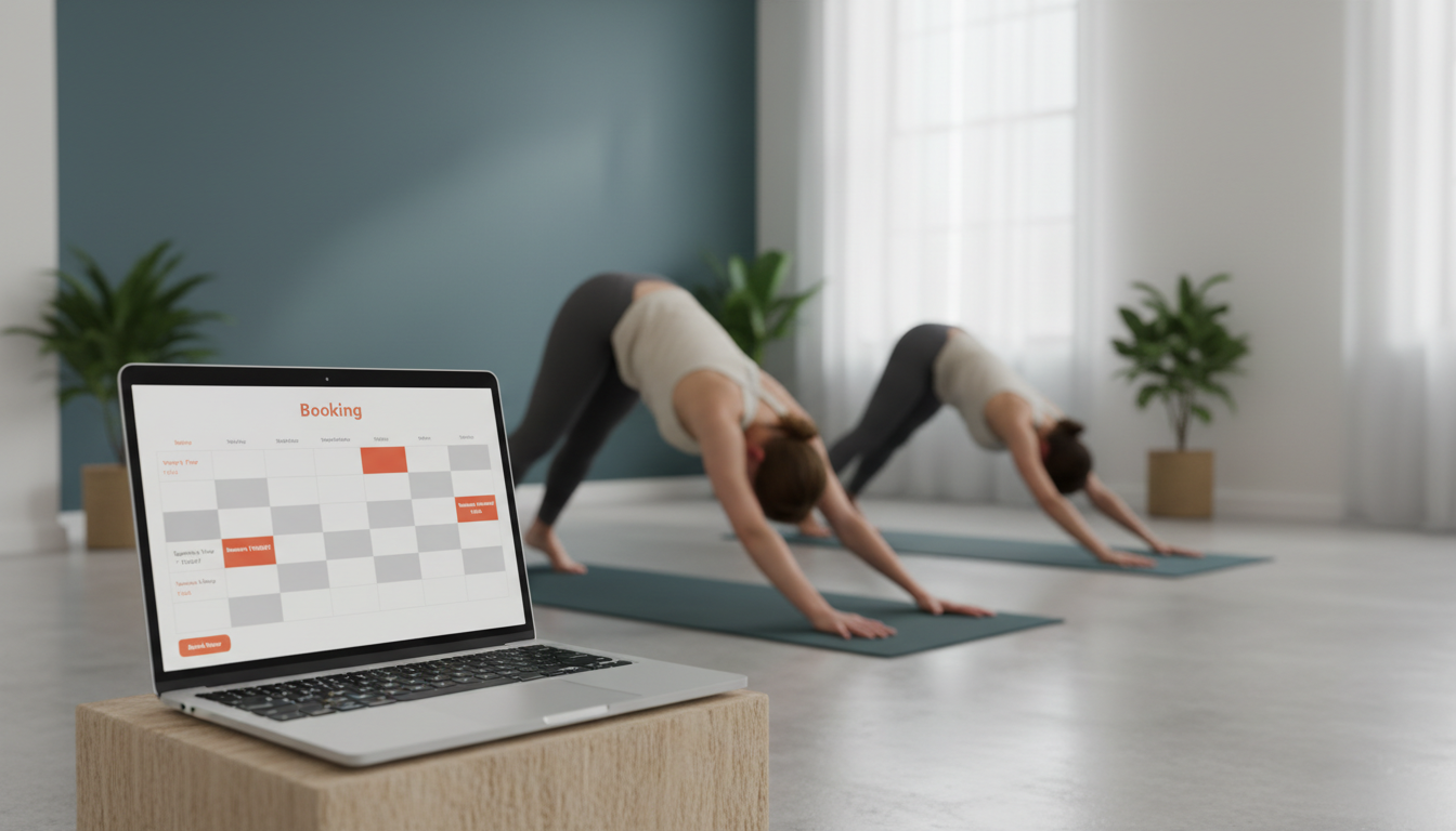Yoga studio uses weblish.io builder for class scheduling.