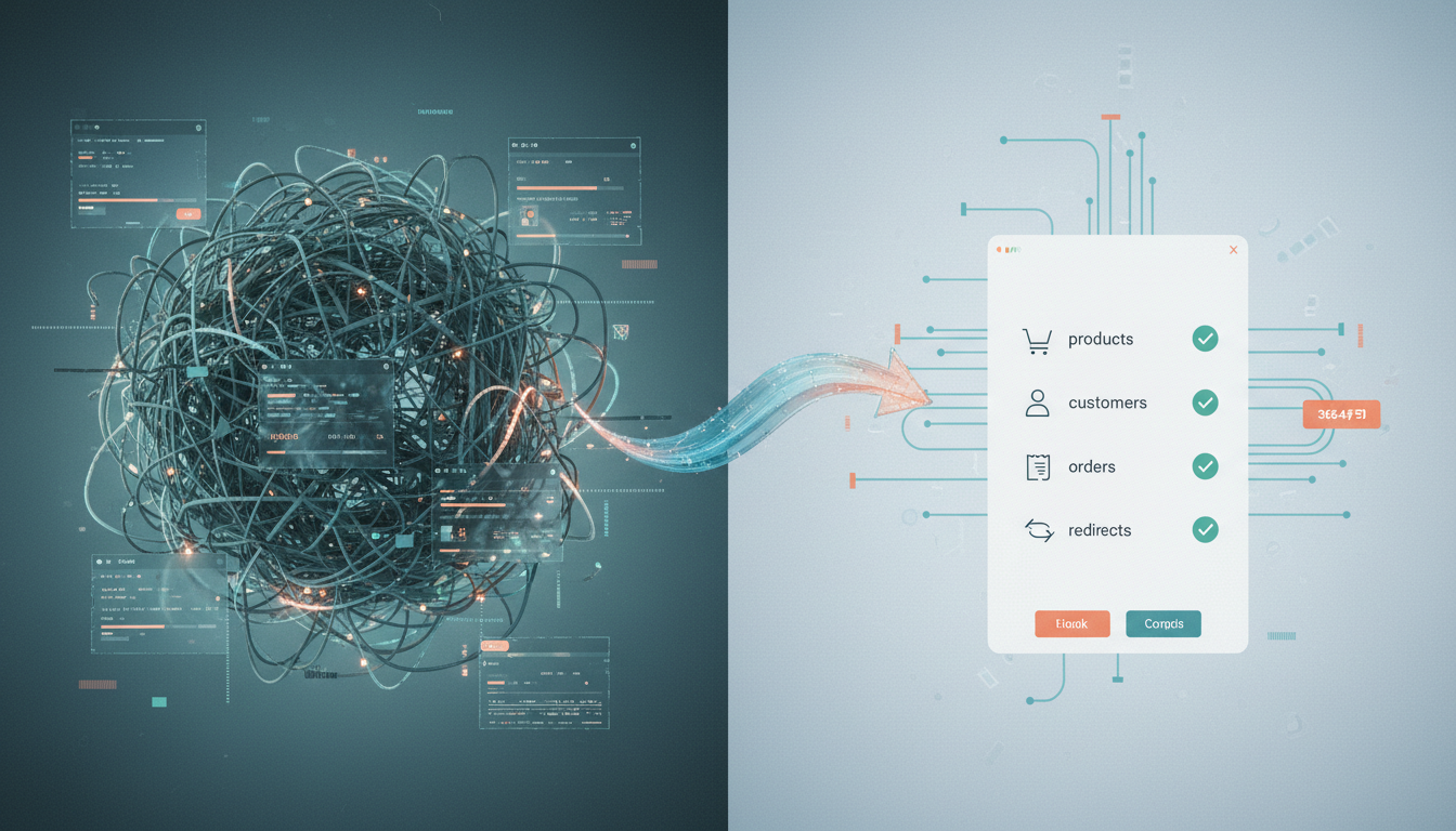 weblish.io Guides seamless migration from old platforms to a new efficient store.