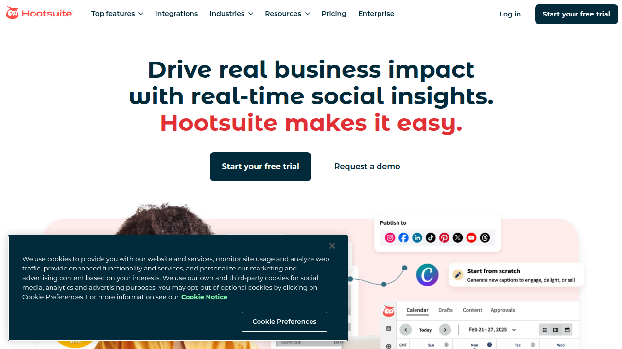 Weblish Insights: A Glimpse into a Social Media Management Dashboard