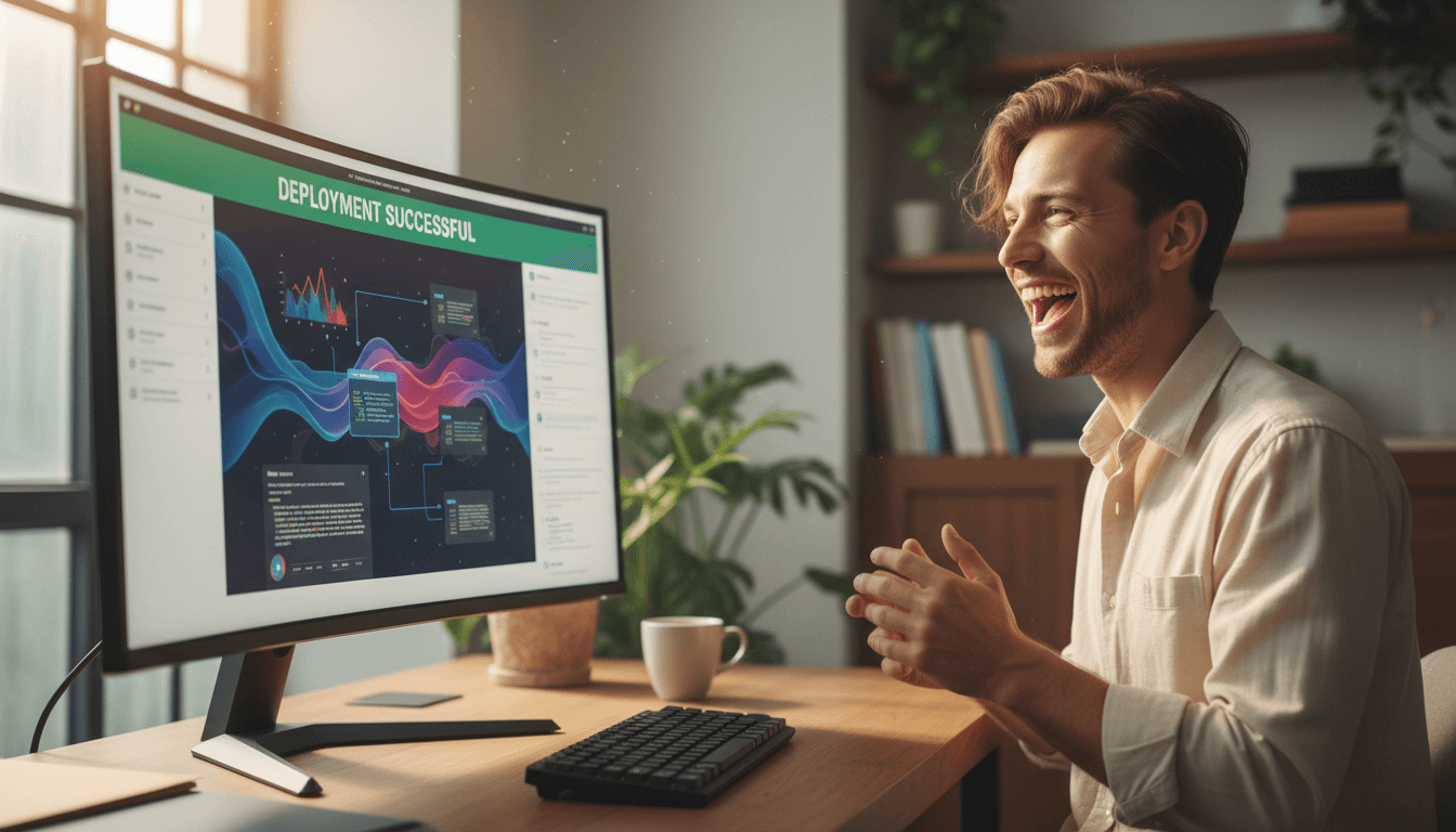 Weblish Success Scene: Celebrating a Deployed Web Project