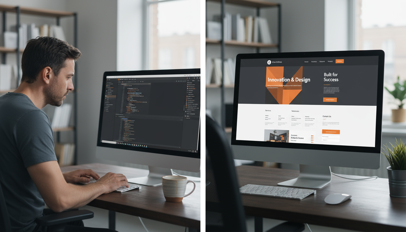 Expert developer crafts custom WordPress theme for weblish.io website launch.